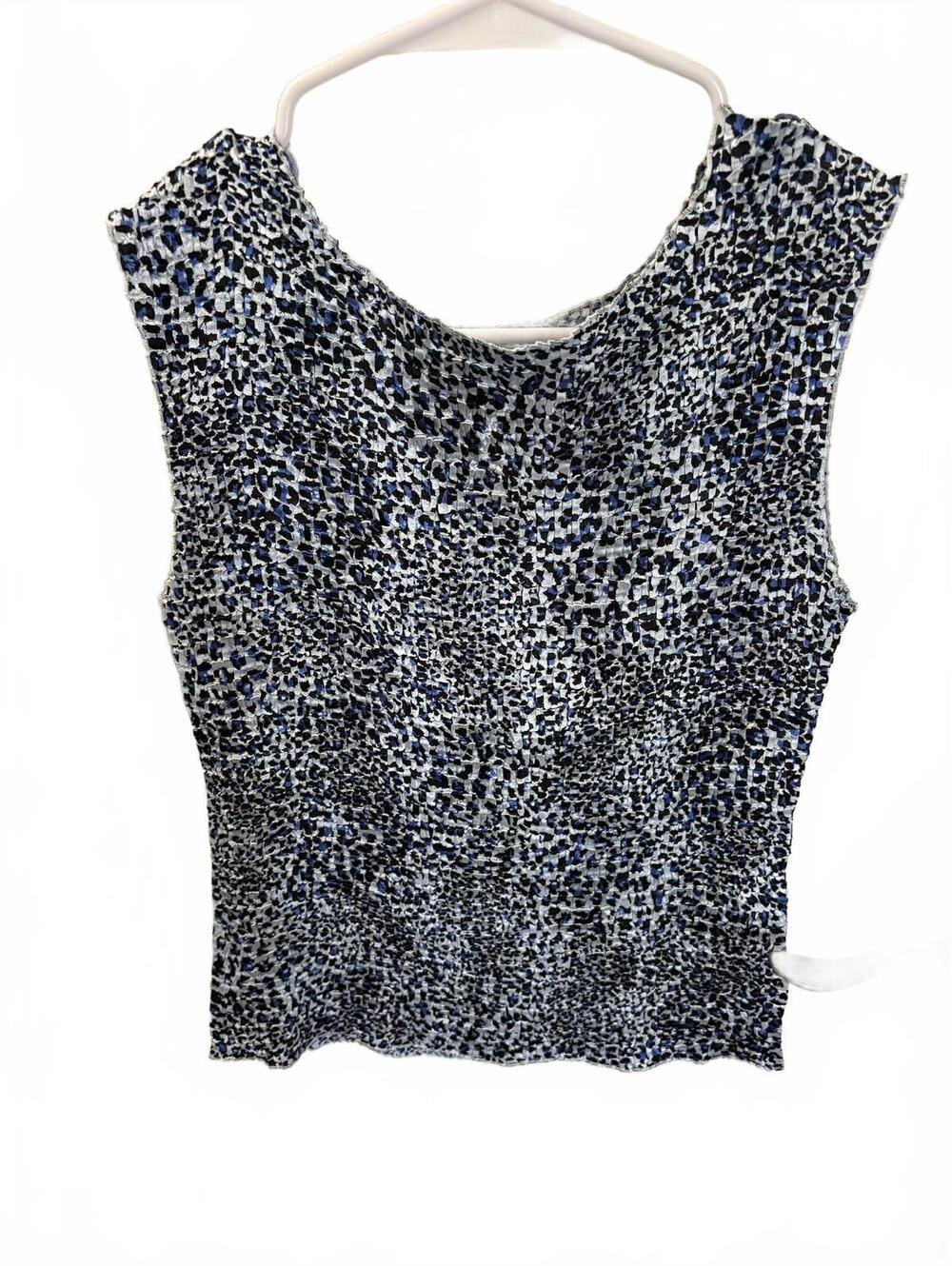 Y2K ribbed blue cheetah leopard size small